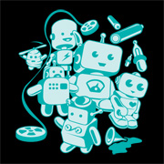 Cute Little Retro Robots