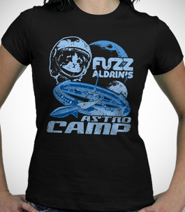 Ladies Fuzz Aldrin Astro Camp T-Shirt 