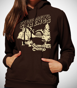Pterodactyl Springs Ladies Hoodie