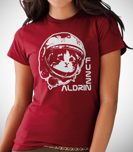Fuzz Aldrin Ladies Organic T-Shirt 